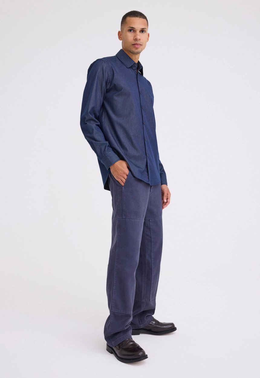 Jac + Jack Bentleigh Denim Shirt - Dark Denim Blue